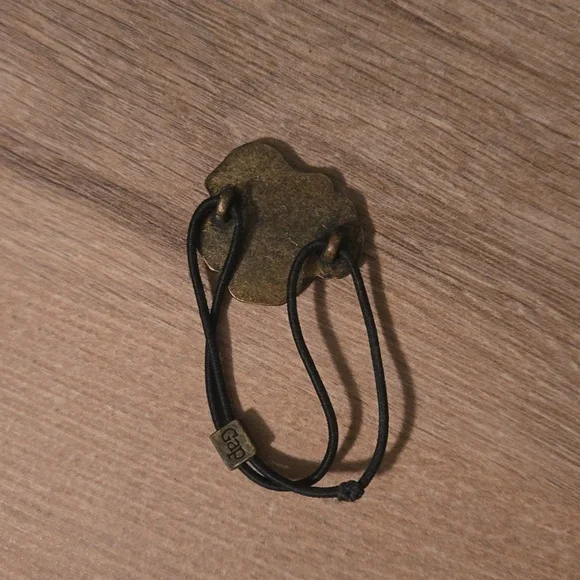 Y2K Gap Floral Metal Elastic Hair Tie - Picture 4 of 4